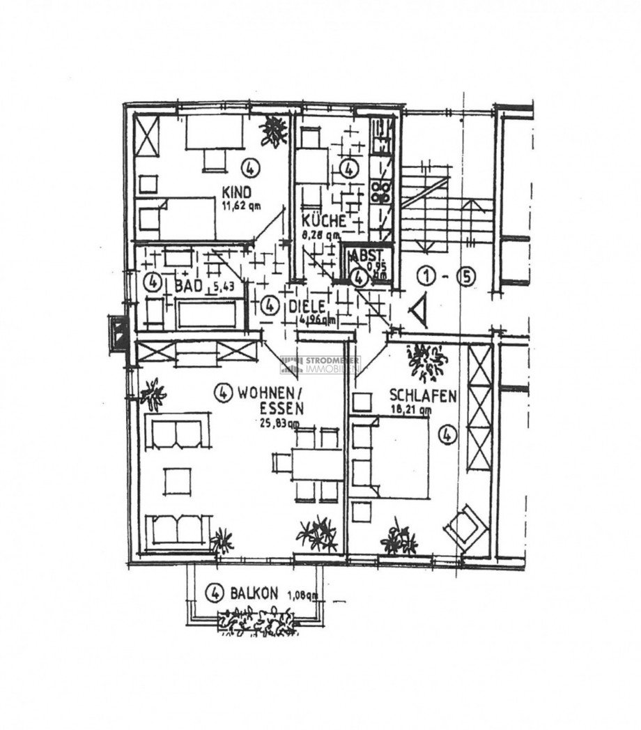 Obergeschosswohnung Etagenwohnung Herdecke