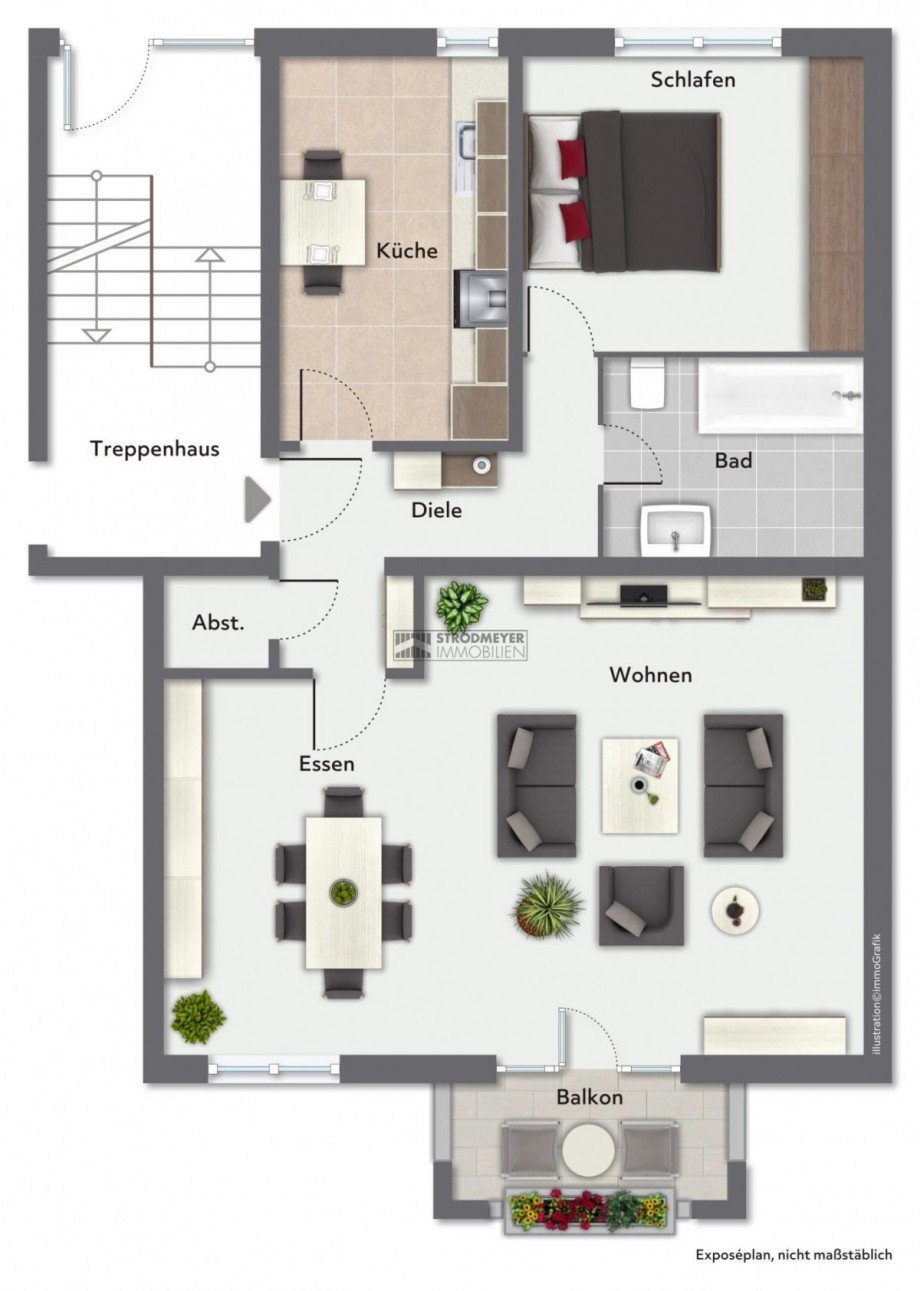 Erdgeschosswohnung Etagenwohnung Herdecke