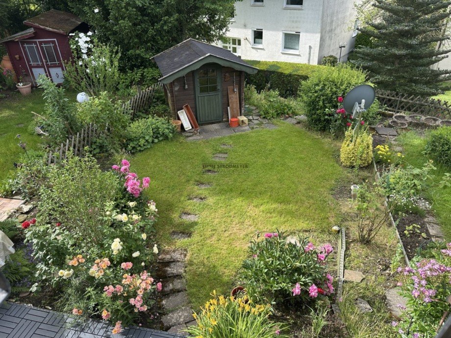 Aussicht in den Garten Reihenmittelhaus Herdecke