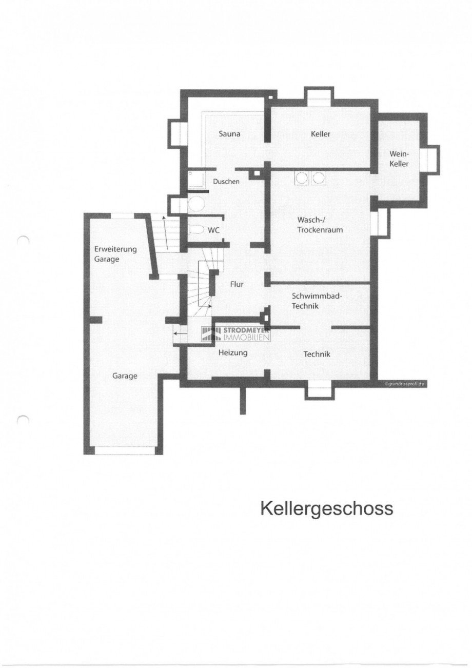 Grundriss Kellergeschoss Einfamilienhaus Hagen